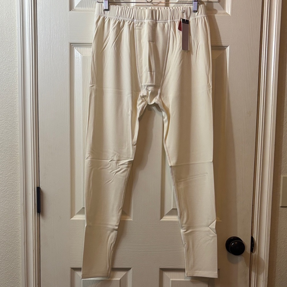 Men's Cream Pants merino wool, Tencel, spandex
